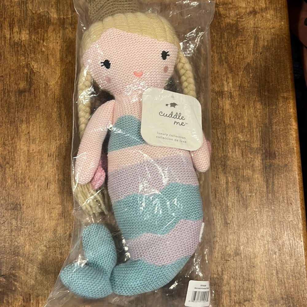 Knit mermaid doll